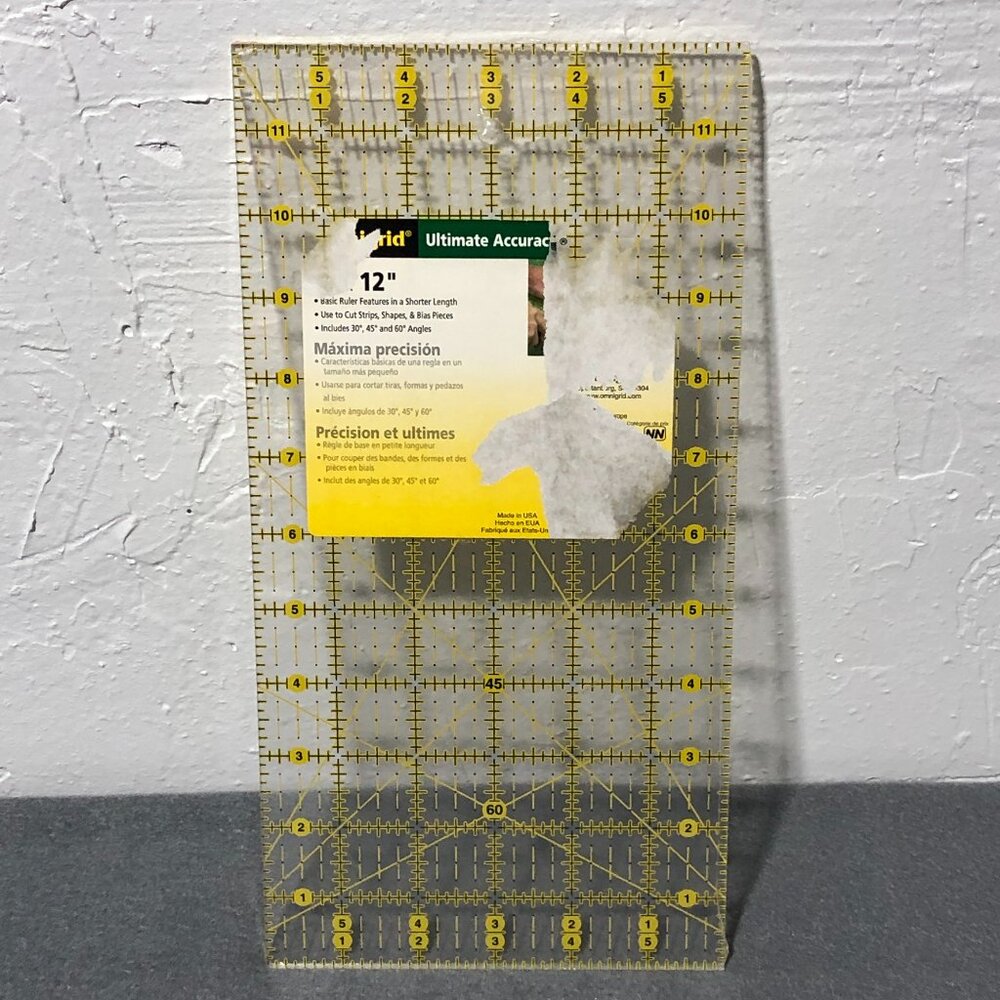 Omnigrid Quilter's Ruler 6"X12" 1988 Item 12